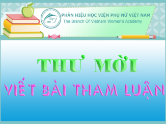 Thư mời và thông báo viết bài tham luận cho Hội thảo khoa học của Phân hiệu, với chủ đề “Các dịch vụ hỗ trợ nạn nhân bạo lực giới