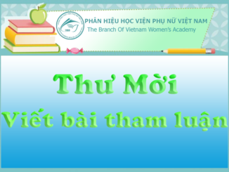 Thư mời hội thảo “Nghiện game ở học sinh Trung học cơ sở”