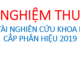 Nghiệm thu đề tài nghiên cứu cấp phân hiệu năm 2019