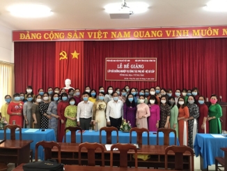 Bế giảng lớp bồi dưỡng nghiệp vụ công tác phụ nữ  Hệ sơ cấp tại tỉnh Bà Rịa Vũng Tàu