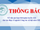 Thông báo về việc gia hạn thời gian tuyển sinh đào tạo trình độ thạc sĩ năm 2020