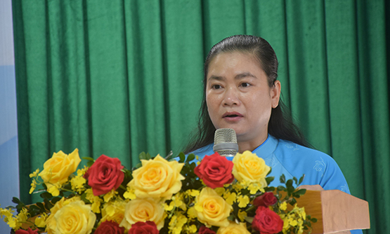Bà Đỗ Thị Thu Thảo – Phó Chủ tịch Hội LHPN Việt Nam phát biểu khai mạc hội thảo