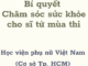 Bí quyết “Chăm sóc sức khỏe cho sĩ tử trước và trong mùa thi”