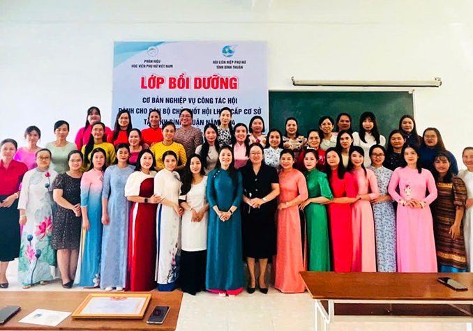 Lớp Bồi dưỡng nghiệp vụ công tác Hội tại tỉnh Bình Thuận thành công tốt đẹp